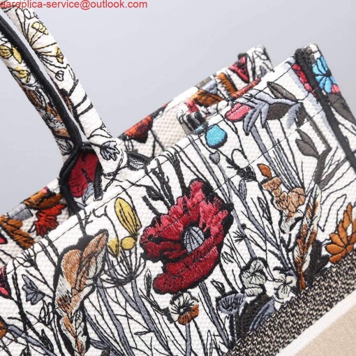 Replica Dior M1286 Dior Book Tote Multicolor Flowers Embroidery 5