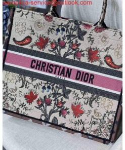 Replica Dior M1286 Book Tote Multicolor Flowers Embroidery