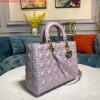 Replica Dior M0566 Large Lady Dior Bag White Cannage Lambskin 9