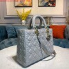 Replica Dior M0566 Large Lady Dior Bag Lake Blue Cannage Lambskin 9