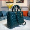 Replica Dior M0566 Large Lady Dior Bag Gray Cannage Lambskin 9