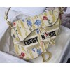 Replica Dior M0446 Dior Saddle Bag M0447 White Grained Calfskin 10