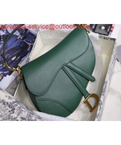 Replica Dior M0446 Dior Saddle Bag M0447 Green Grained Calfskin