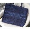 Replica Dior Book Tote M1286 Blue Dior Oblique Velvet 9