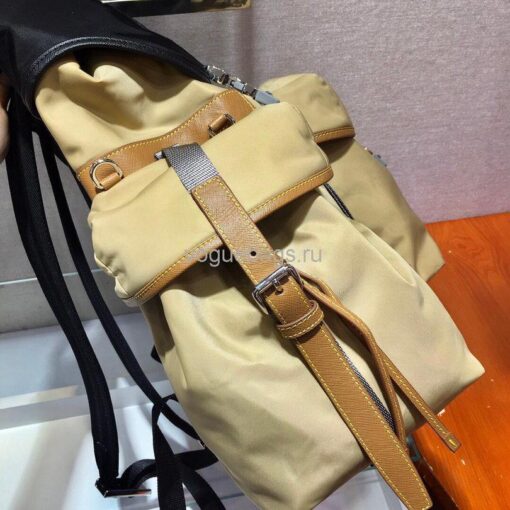 Replica Prada 2VZ074 Nylon Backpack Bag in Brown 2