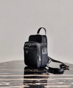 Replica Prada 2VZ026 Nylon Backpack Bag in Black