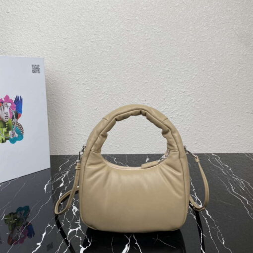 Replica Prada 1BA384 Prada Soft Padded Nappa Leather Mini Bag Tan