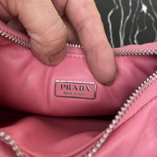 Replica Prada 1BA384 Prada Soft Padded Nappa Leather Mini Bag Pink 8