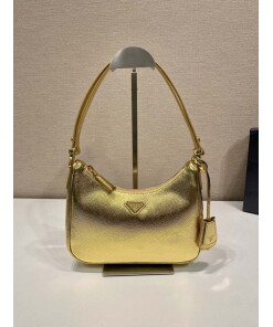 Replica Prada 1BC204 Saffiano Leather Mini-Bag Gold