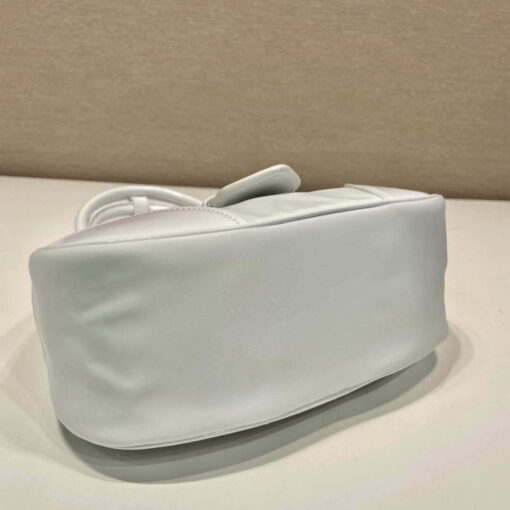 Replica Prada 1BA368 Moon padded patent leather bag White 6