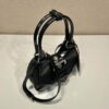 Replica Prada 1BA368 Moon padded patent leather bag White 9