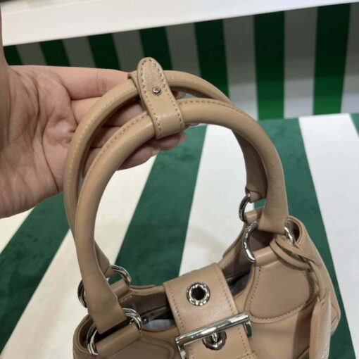 Replica Prada 1BA368 Moon padded nappa-leather bag Apricot 6