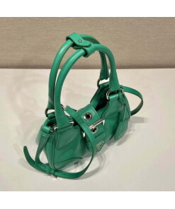 Replica Prada 1BA368 Moon padded nappa-leather bag Green