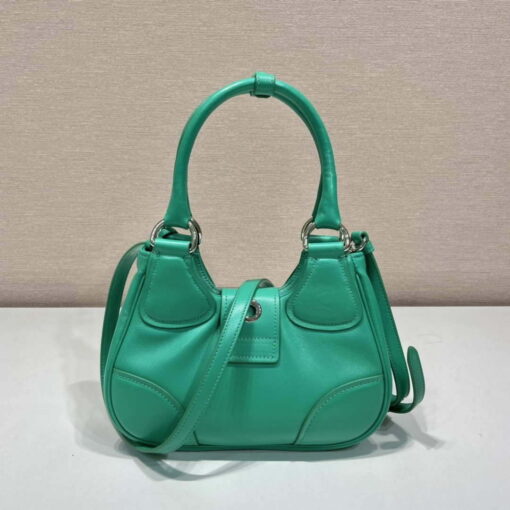 Replica Prada 1BA368 Moon padded nappa-leather bag Green 2