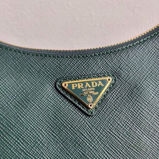 Replica Prada 1BH204 Prada Re-Edition 2005 Saffiano leather Bag in Dark Green 4