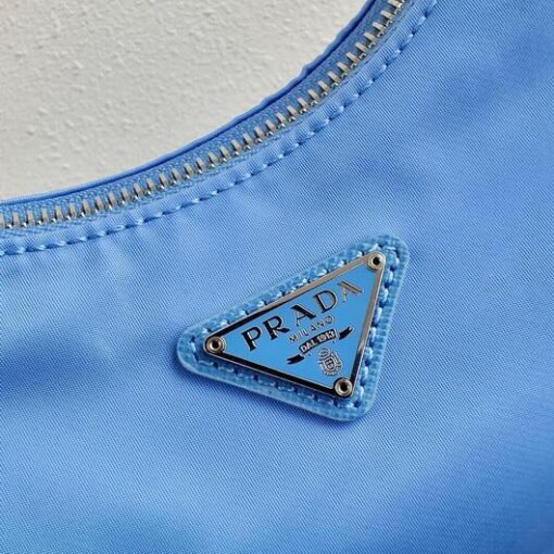 Replica Prada 1BH204 Prada Re-Edition 2005 Nylon Bag Blue 4