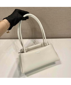 Replica Prada 1BA368 Leather mini-bag Bag White