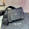 Replica Prada 2VD039 Re Nylon And Saffiano Leather Shoulder Bag in Black 10