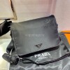 Replica Prada 2VD041 Re Nylon And Saffiano Leather Shoulder Bag in Black 9