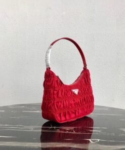 Replica Prada 1NE204 Prada Nylon and Saffiano Leather Mini Bag in Red