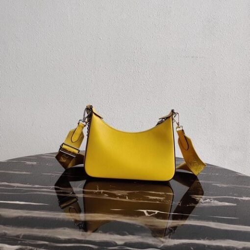 Replica Prada 1BH204 Prada Re-Edition 2005 Saffiano leather Bag in Yellow 2