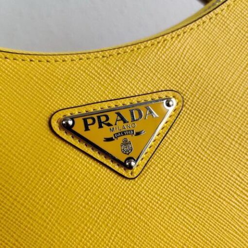 Replica Prada 1BH204 Prada Re-Edition 2005 Saffiano leather Bag in Yellow 5