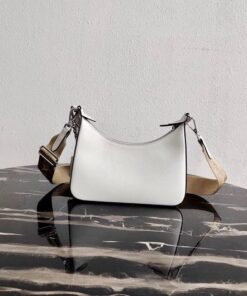 Replica Prada 1BH204 Prada Re-Edition 2005 Saffiano leather Bag in White Silver 2