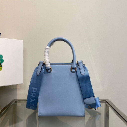 Replica Prada 1BA333 Small Saffiano leather handbag Blue 2