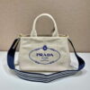 Replica Prada 1BG439 Denim Tote bag Blue 10