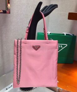 Replica Prada 1BA252 Nylon Handbag Pink