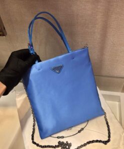 Replica Prada 1BA252 Nylon Handbag Blue 2