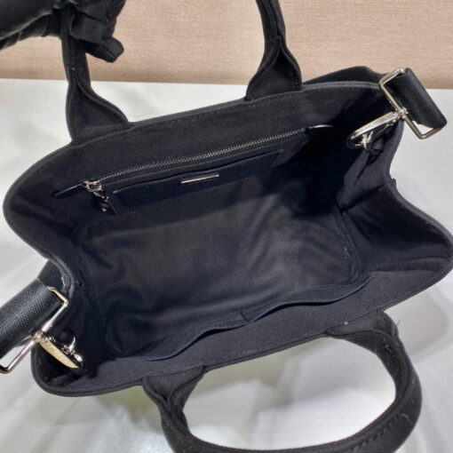 Replica Prada 1BG439 Denim Tote bag black 7