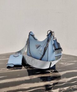 Replica Prada 1BH204 Prada Re-Edition 2005 Saffiano leather Bag in Light Blue