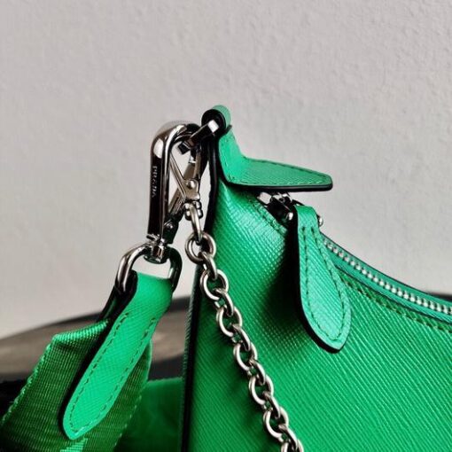 Replica Prada 1BH204 Prada Re-Edition 2005 Saffiano leather Bag in Green 6