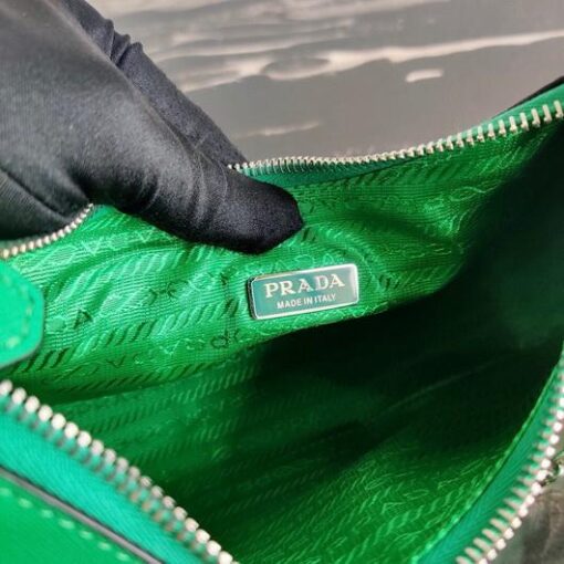 Replica Prada 1BH204 Prada Re-Edition 2005 Saffiano leather Bag in Green 8