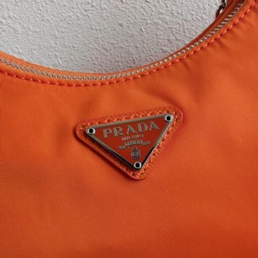 Replica Prada 1BH204 Prada Re-Edition 2005 Nylon Bag Orange 4