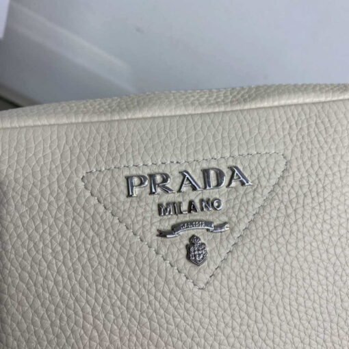 Replica Prada Leather bag with shoulder strap 1BH082 Beige 3