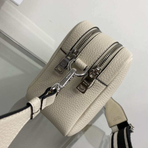 Replica Prada Leather bag with shoulder strap 1BH082 Beige 5