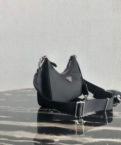 Replica Prada 1BH204 Prada Re-Edition 2005 Nylon Bag Black