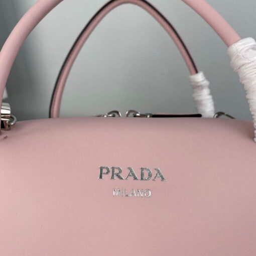 Replica Prada 1BA365 Medium leather handbag Alabaster Pink 3