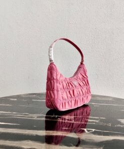 Replica Prada 1NE204 Prada Nylon and Saffiano Leather Mini Bag in Pink