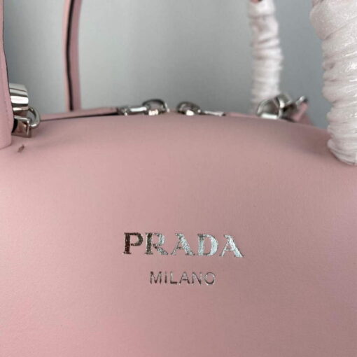 Replica Prada 1BA366 Small leather handbag Alabaster Pink 3