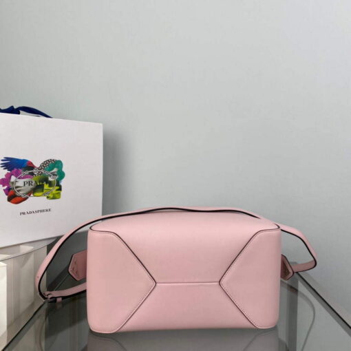 Replica Prada 1BA366 Small leather handbag Alabaster Pink 4