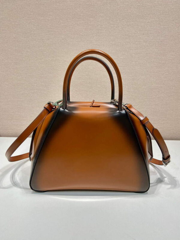 Replica Prada 1BA366 Small brushed leather Prada Supernova handbag Brown 3