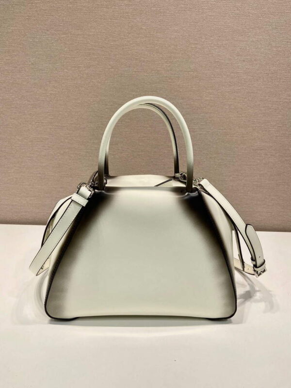 Replica Prada 1BA366 Small brushed leather Prada Supernova handbag White 3