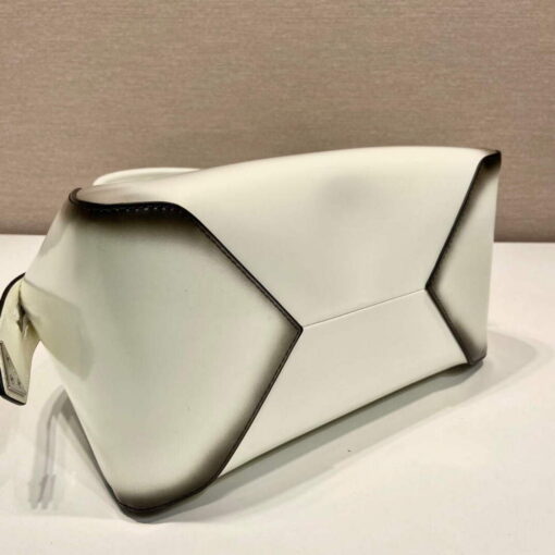 Replica Prada 1BA366 Small brushed leather Prada Supernova handbag White 4