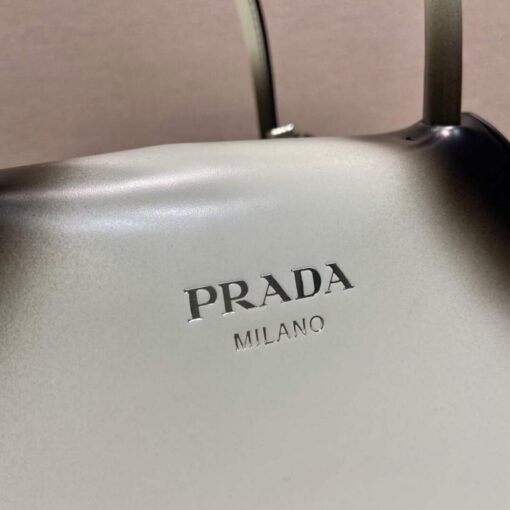 Replica Prada 1BA366 Small brushed leather Prada Supernova handbag White 6