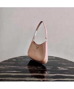 Replica Prada 1BC499 Prada Cleo Brushed Leather Shoulder Bag in Pink