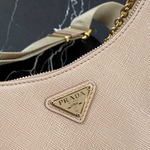 Replica Prada 1BH204 Prada Re-Edition 2005 Saffiano leather Bag in Apricot 4