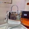 Replica Prada 1BA330 Brushed Leather Tote Bag White 9